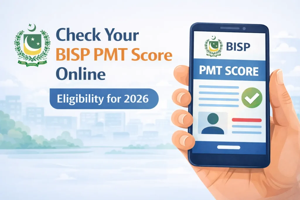 How to Check Your BISP PMT Score Online for Eligibility in 2026 BISP PMT score