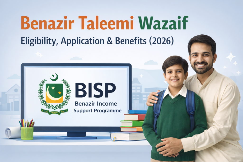 Complete Guide to Benazir Taleemi Wazaif: Eligibility, Application, and Benefits (2026) Benazir Taleemi Wazaif