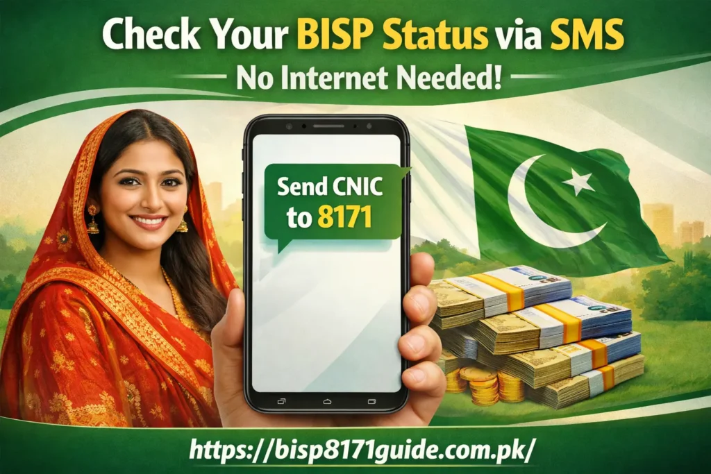 How to Use the BISP SMS Check Method for Low-Internet Users BISP SMS check method